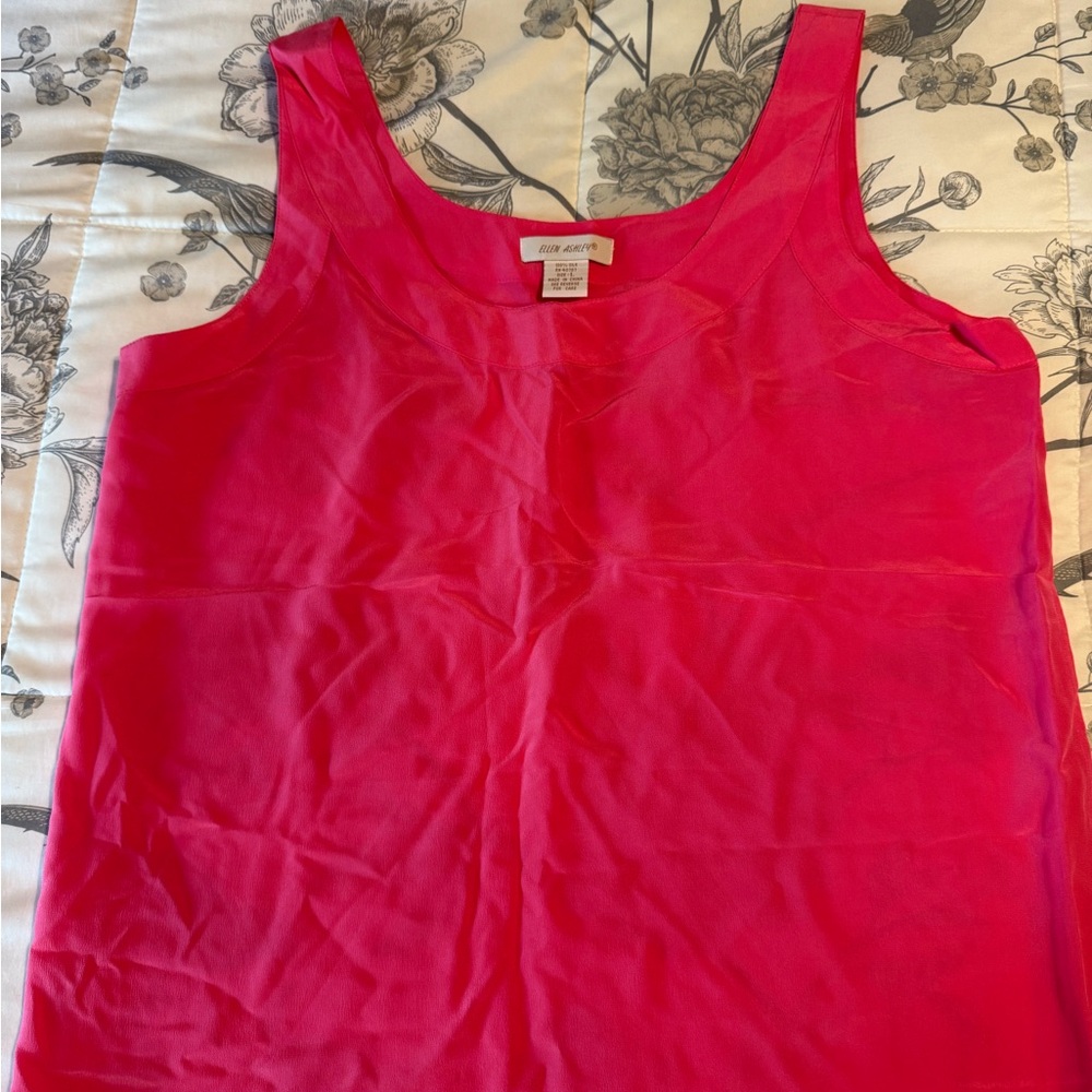 Hot pink 100% silk